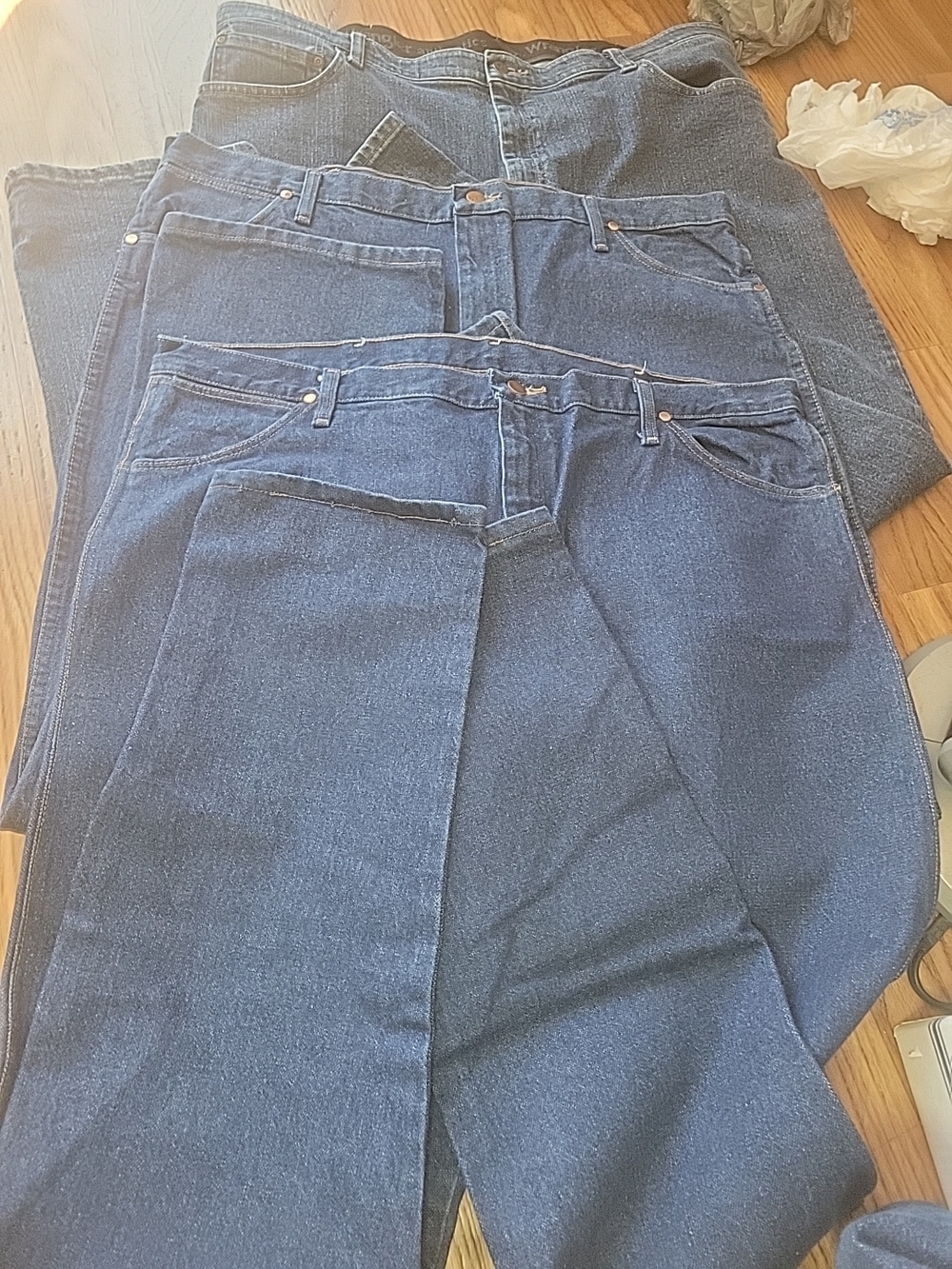3 Pair Wrangler 44x34 Jeans